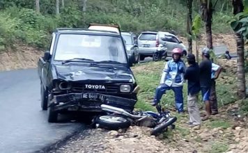 Terjadi Laka Lantas di Jalan Klayar Baru