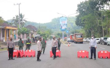 Jalur Darat Diperketat, Personel Gabungan Siaga di 4 titik Penyekatan
